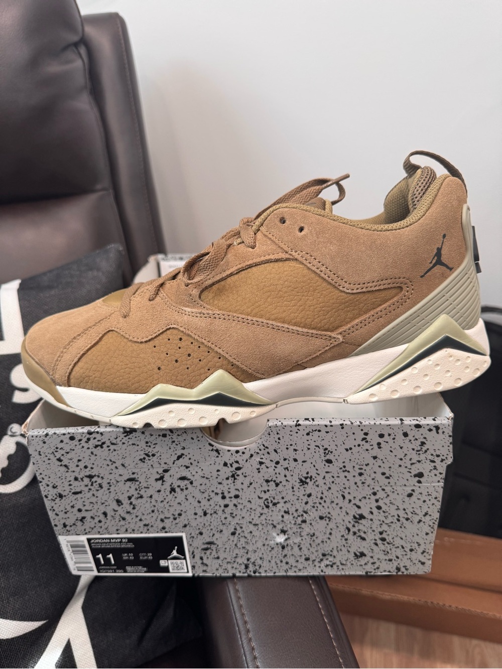 Jordan MVP 92 Brown Kelp New Never Worn